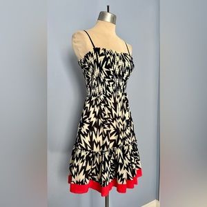 Juicy Couture Ruched Mini Dress Tribal Print